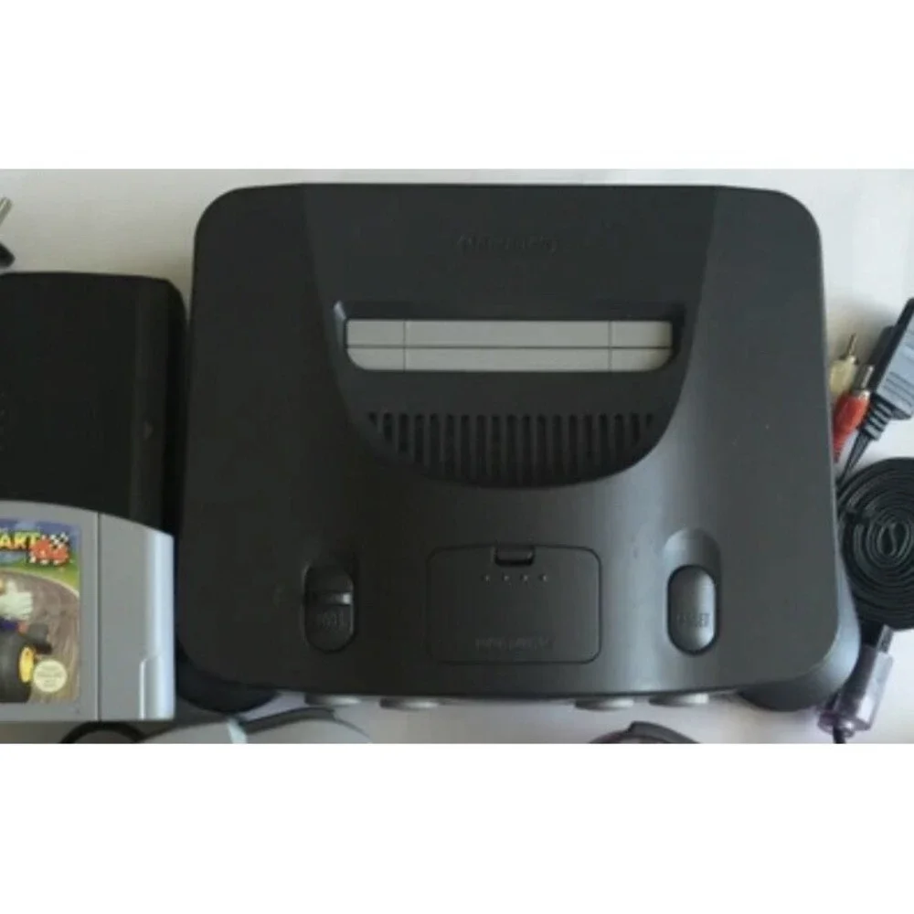 Nintendo 64 N64 System Console Game Bundle Lot with Super Mario And Mario Kart